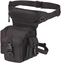 レッグバッグ 防水 アウトドア 登山 釣り用 タクティカル ブラック M0409-0G4V-1のサムネイル