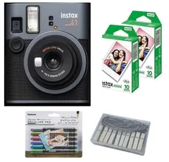 インスタントカメラ チェキ instax mini41 フィルム20枚 ガーランド デコペン (合計4点セット)shun acaecc03