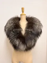 SAGA FOX フォックス ファーショール 成人式 こげ茶×白系 C260409A12