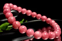 【１点物】春らしい華やかピンク ロードナイト　7mm　ブレスレット パワーストーン 天然石 _MC8074
