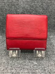 LOUIS VUITTON エピレザー 赤 三つ折り財布 - メルカリ