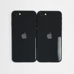 【中古・2台まとめ売り】iPhoneSE2 64GB バッテリー84％,78％ [2台] ブラック 本体 iPhoneまとめ売り ③