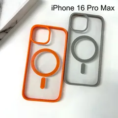 【iPhone 16 Pro Max 対応】  MagSafe対応 クリアケース 耐衝撃 半透明 TPU バンパー カメラ保護 シンプル おしゃれ