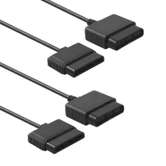 TENINYU PS2コントローラー延長ケーブルコード 6フィート/1.8m PS2ゲームコンソール用コントローラー延長 2パックのサムネイル