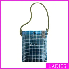 【新品・未使用】 サコッシュ レディース 軽量 きれいめ 斜めがけ おしゃれ ライブ 大人 かわいい ショルダーバッグ 縦型 クリアバッグ ショルダー 推し活 推しかつバッグ 透明 鞄 バッグ カクシ ブルー×グレー 青 灰 KAKSI-05-CPZMR