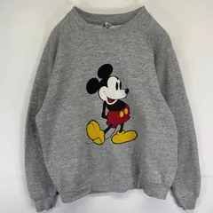 古着 80's/80年代 ヴィンテージ ディズニー Disney USA製 スウェット トレーナー ラグラン ミッキーマウス XL  グレー メンズ