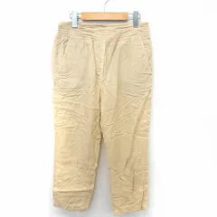 ウィムガゼット Whim Gazette パンツ ロング テーパード 透け感 ウエストゴム ポケット F ベージュ /ST30