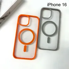 【iPhone 16 対応】  MagSafe対応 クリアケース 耐衝撃 半透明 TPU バンパー カメラ保護 シンプル おしゃれ