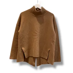 1er Arrondissement プルミエアロンディスモン ウール カシミヤ ハイネックニットプルオーバー 定価¥25300- ブラウン系  サイズ記載無し レディース 冬 ゴーゴー古着久喜倉庫店 草3834のサムネイル