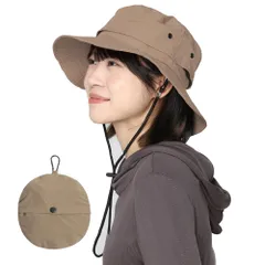 大人 釣り キャンプ 登山 アウトドア あご紐付き 通気 大きいサイズ バケット 帽子 カップル用 レディース メンズ サファリハット 撥水加工 折り畳み収納袋一体 男女兼用 バケットハット [Sitengle]