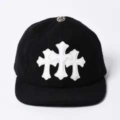 極美品 CHROME HEARTS クロムハーツ TRUCKER CAP セメタリークロスパッチ トラッカーキャップ ONE SIZE ウール シルバー925 中古 4a000541