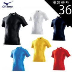 種類36：62:レッド/XO MIZUNO　ミズノ バイオギア ドライアクセル ハイネック半袖シャツ メンズ [A60BS355]