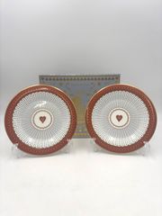 正規品・美品】HERMES（エルメス）プレート 2枚セット｜赤ライン