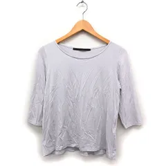 ケービーエフプラス KBF＋ アーバンリサーチ カットソー Tシャツ 七分袖 ボートネック 裾シフォン F グレー 灰 /FT38