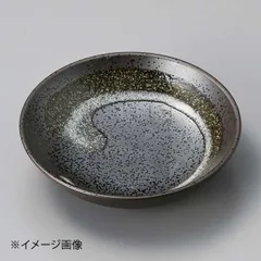 【新品】黒刷毛目3.3深皿