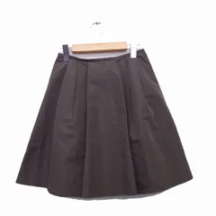 ユナイテッドアローズ UNITED ARROWS スカート フレア ギャザー ミニ シンプル 36 ベージュ /KT4