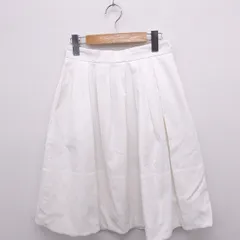 スピック＆スパン ノーブル Spick&Span Noble スカート フレア ロング 無地 シンプル 36 ホワイト 白 /FT37