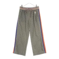 GUCCI (グッチ) アニマル刺繍 サイドライン テクニカルコットンジャージー トラックパンツ ベージュ 735087 XJFBXのサムネイル