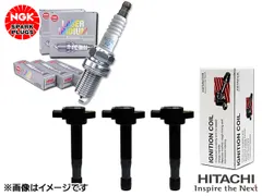 タンク ルーミー M900A M910A NGK レーザー イリジウム プラグ 96660 SILKAR6G11G 3本 Astemo (旧日立) コイル U22T02-COIL 3本 正規品のサムネイル