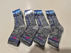 (新品)ネイビー メンズ 登山 靴下