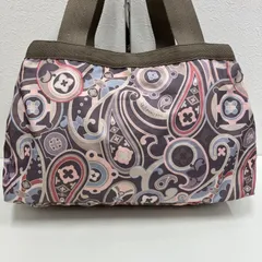 1231　LeSportsac レスポートサック　モリー　トートバッグ　ハンドバッグ　ペイズリー　グレー　ブラウン　ベージュ　レディース　軽量　カジュアル　シンプル