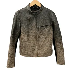 Desigual(デシグアル) ブルゾン サイズM レディース - 黒×ベージュ 長袖/フェイクレザー/ニット/異素材切替/春/秋のサムネイル