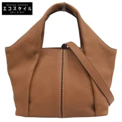 TOD'S トッズ 美品 SHIRT SHOPPING BAG SMALL レザー ハンドバッグ レディース ブラウン