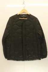 【中古】 UNIQLO メンズダウンジャケット L ウルトラライトダウンオーバーサイズジャケット White Mountaineering  UNIQLO L 黒 ブラック 無地