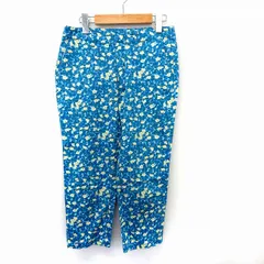 ジャーナルスタンダード JOURNAL STANDARD パンツ クロップド 小花柄 ジップフライ ポケット 36 ブルー /ST29