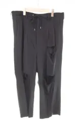 タカヒロミヤシタザソロイスト TAKAHIROMIYASHITATheSoloist. 24SS 2 tuck front pant クラッシュ 2タックフロントパンツ sp.0002aSS24 ボトムスその他 ブラック 46 103MB-906のサムネイル