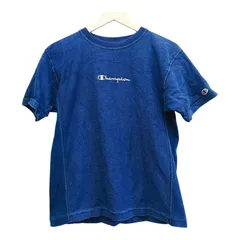 Champion チャンピオン リバースウィーブ Tシャツ SMALL センター刺繍ロゴ インディゴ ネイビー 半袖 フェード 古着 ヴィンテージ メンズ レディース ユニセックス ストリート アメカジ 人気 定番 オーバーサイズ ゆるだぼ トップス 夏物