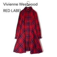 Vivienne Westwood RED LABEL チェック シャツワンピース オーヴ 刺繍