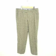 イネド INED パンツ テーパード 千鳥格子 ウール 9 ベージュ ブラウン 薄茶 黒 /TT11