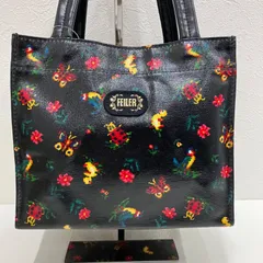 1218　FEILER フェイラー　ハイジ　ミニバッグ　ハンドバッグ　トートバッグ　サブバッグ　ブラック　黒　コーティング　レディース　ミニ　小さめ