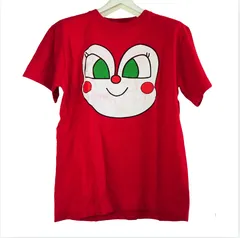 ドキンちゃん　半袖Tシャツ　赤色　メンズ　サイズM　スタイルTシャツ　[[a.a.]]