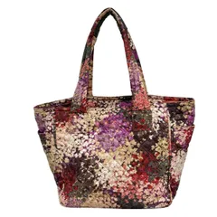 LESPORTSAC(レスポートサック) ショルダーバッグ - ベージュ×ライトピンク×マルチ キルティング/花柄