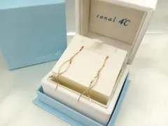 【canal 4℃／K10】 ピアス ブランドアクセサリー カナル ヨンドシー 揺れるピアス レディース 中古