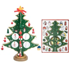 【特価商品】卓上 クリスマスプレゼント 子供 クリスマスツリー おもちゃ 飾り オーナメント 2025 置物 装飾 つりー アドベントカレンダー カウントダウン カレンダー プレゼント、忘年会プレゼント、誕生日プレゼント