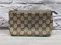 GUCCI GG柄 キャンバス ポーチ ブラック 30×23cm 新品 - メルカリ