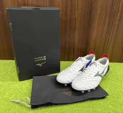 MIZUNO ミズノ モレリア NEO 4 JAPAN サイズ27.5cm パールホワイト×ブラック系 サッカースパイク サッカー シューズ 収納袋 箱付