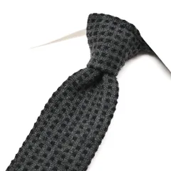 BARBA バルバ / ネクタイ ニットタイ メンズ 手縫い仕立て シルク カシミヤ グレー ネイビー イタリア製 ビジネス 428489のサムネイル
