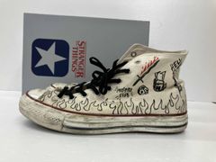 CONVERSE×STRANGER THINGS 컨버스 스트레인저싱스 ALL STAR AGED 87 HC HI 스니커 28 아이보리 연중