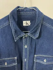 CK カルバン・クライン 100 デニム シャツ ジャケット デニムシャツ ヘビーコットン