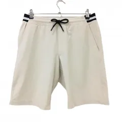 【超美品】アンダーアーマー ハーフパンツ ベージュ×黒 ウエストゴム メンズ XL/TG/EG ゴルフウェア UNDER ARMOUR