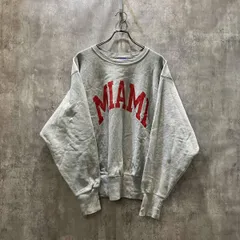 00s Champion REVERSE WEAVE MIAMI クルーネックスウェット size L グレー チャンピオンリバースウィーブ