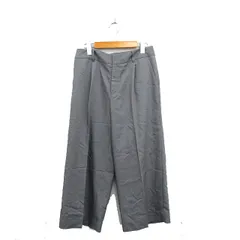 ロートレアモン LAUTREAMONT ワイドパンツ センタープレス シンプル 40 グレー 灰 /KT23