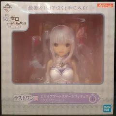 BANDAI SPIRITS 一番くじ Re:ゼロから始める異世界生活 夢見る、未来の物語 ラストワン賞 エミリア アートスケールフィギュア(ラストワンver.)