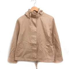 ジャスグリッティー JUSGLITTY マウンテン パーカー ジャケット アウター 無地 コットン 綿 2 ベージュ /FT19のサムネイル
