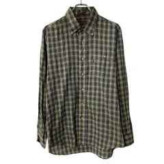 ～80s USA製 Levi's 長袖 チェックシャツ L アイボリー マルチカラー リーバイス ボタン チェック柄 ～80年代 長袖シャツ 春物 a804-5395のサムネイル