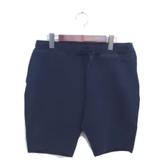 ボイコット BOYCOTT タグ付き ハーフ パンツ スウェット 腰ひも 無地 シンプル 03 L ネイビー 紺 /TTのサムネイル